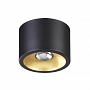 3875/1CL ODL19 149 черный с золотом потолочной накладной светильник GU10 50W 220V GLASGOW